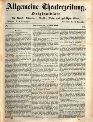 Allgemeine Theaterzeitung Dienstag 10. Februar 1846