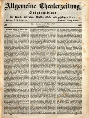 Allgemeine Theaterzeitung Dienstag 10. März 1846