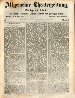 Allgemeine Theaterzeitung Sonntag 12. April 1846