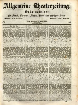 Allgemeine Theaterzeitung Freitag 24. April 1846