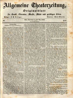 Allgemeine Theaterzeitung Samstag 16. Mai 1846