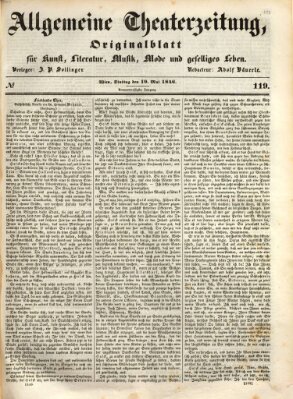 Allgemeine Theaterzeitung Dienstag 19. Mai 1846