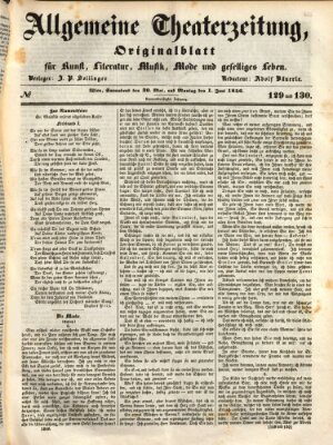 Allgemeine Theaterzeitung Samstag 30. Mai 1846