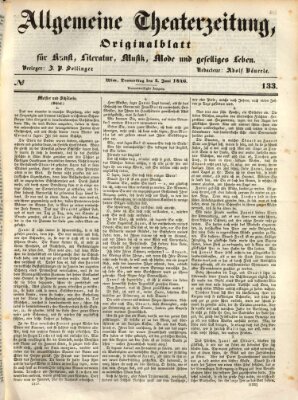 Allgemeine Theaterzeitung Donnerstag 4. Juni 1846