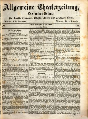 Allgemeine Theaterzeitung Dienstag 7. Juli 1846