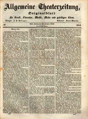 Allgemeine Theaterzeitung Freitag 23. Oktober 1846