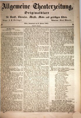 Allgemeine Theaterzeitung Samstag 9. Januar 1847