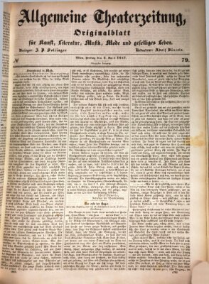 Allgemeine Theaterzeitung Freitag 2. April 1847