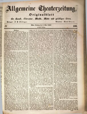 Allgemeine Theaterzeitung Dienstag 4. Mai 1847