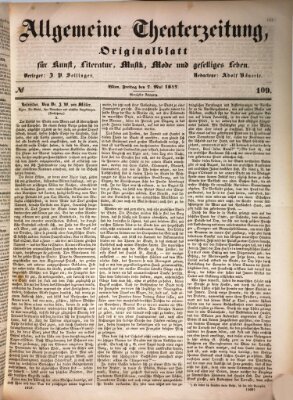 Allgemeine Theaterzeitung Freitag 7. Mai 1847