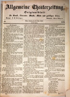 Allgemeine Theaterzeitung Dienstag 18. Mai 1847