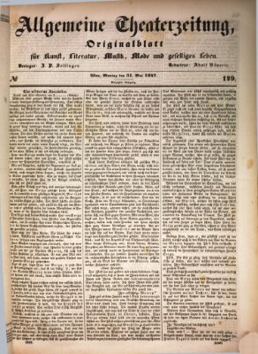 Allgemeine Theaterzeitung Montag 31. Mai 1847