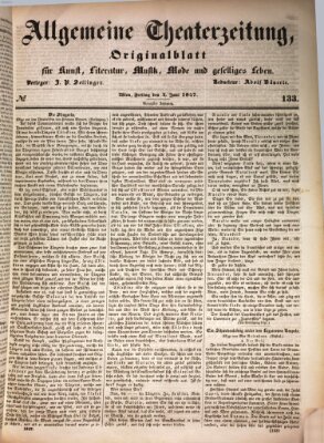 Allgemeine Theaterzeitung Freitag 4. Juni 1847