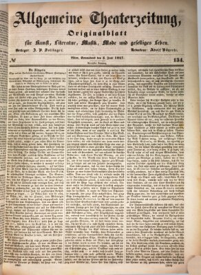 Allgemeine Theaterzeitung Samstag 5. Juni 1847