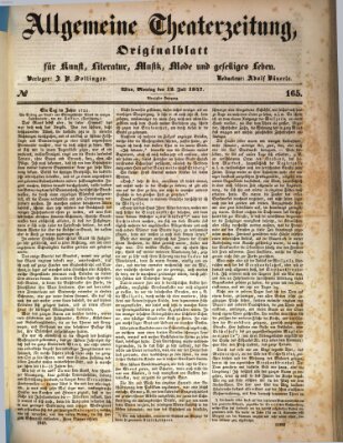 Allgemeine Theaterzeitung Montag 12. Juli 1847