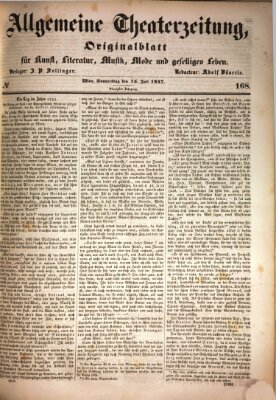 Allgemeine Theaterzeitung Donnerstag 15. Juli 1847