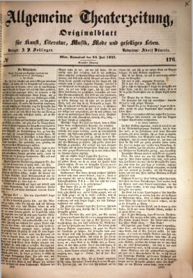 Allgemeine Theaterzeitung Samstag 24. Juli 1847