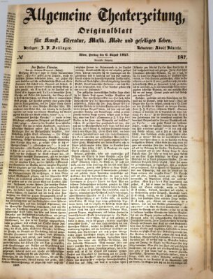 Allgemeine Theaterzeitung Freitag 6. August 1847