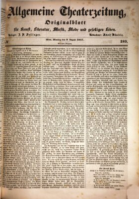 Allgemeine Theaterzeitung Montag 9. August 1847