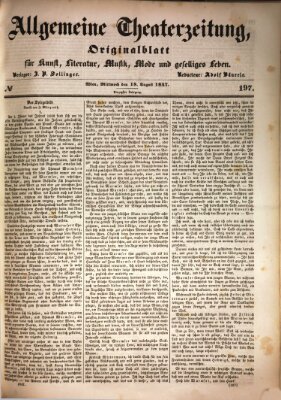 Allgemeine Theaterzeitung Mittwoch 18. August 1847