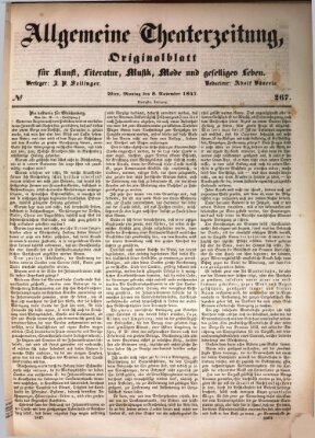 Allgemeine Theaterzeitung Montag 8. November 1847