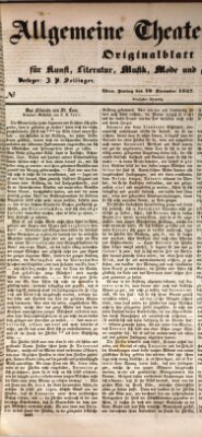 Allgemeine Theaterzeitung Freitag 10. Dezember 1847