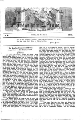 Fränkische Zeitung. Sonntags-Beigabe der Fränkischen Zeitung (Ansbacher Morgenblatt) (Ansbacher Morgenblatt) Sonntag 23. Januar 1870