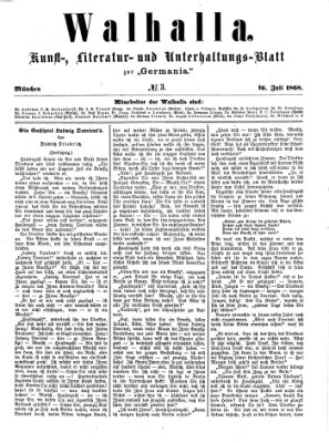 Walhalla (Der Bayerische Landbote) Donnerstag 16. Juli 1868