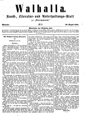 Walhalla (Der Bayerische Landbote) Donnerstag 20. August 1868