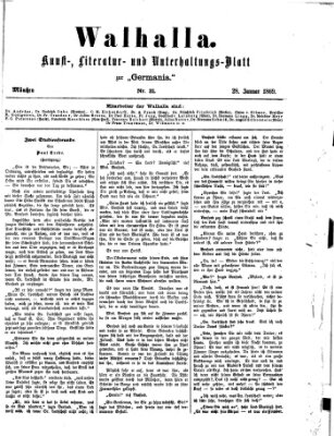 Walhalla (Der Bayerische Landbote) Donnerstag 28. Januar 1869