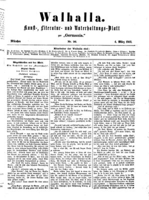 Walhalla (Der Bayerische Landbote) Donnerstag 4. März 1869