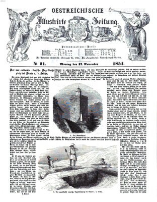 Österreichische illustrierte Zeitung Montag 17. November 1851