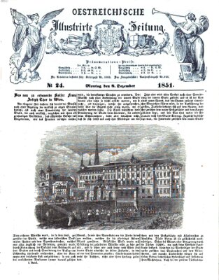 Österreichische illustrierte Zeitung Montag 8. Dezember 1851