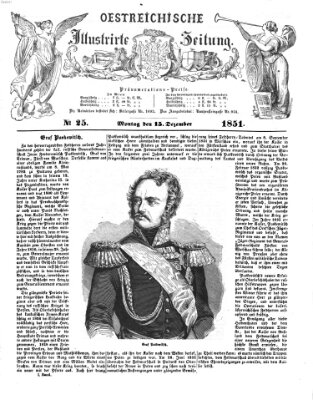 Österreichische illustrierte Zeitung Montag 15. Dezember 1851