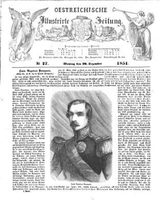 Österreichische illustrierte Zeitung Montag 29. Dezember 1851