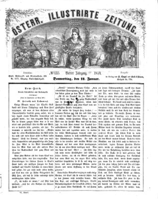 Österreichische illustrierte Zeitung Donnerstag 12. Januar 1854