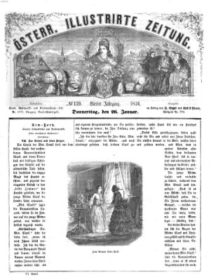 Österreichische illustrierte Zeitung Donnerstag 26. Januar 1854