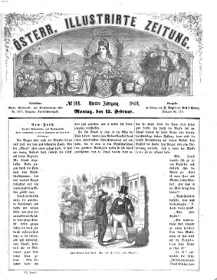 Österreichische illustrierte Zeitung Montag 13. Februar 1854