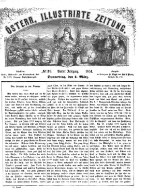 Österreichische illustrierte Zeitung Donnerstag 2. März 1854