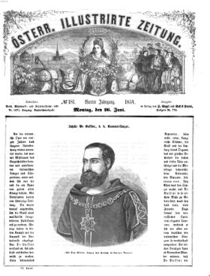 Österreichische illustrierte Zeitung Montag 26. Juni 1854