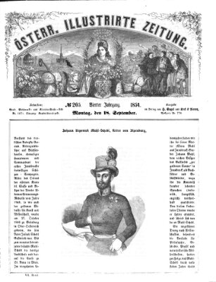 Österreichische illustrierte Zeitung Montag 18. September 1854