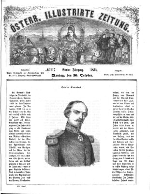 Österreichische illustrierte Zeitung Montag 30. Oktober 1854