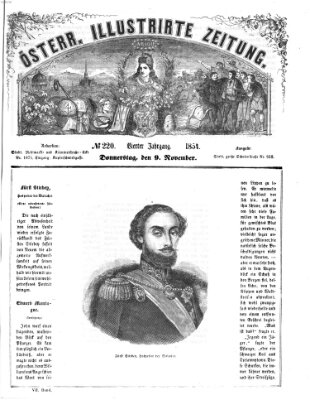 Österreichische illustrierte Zeitung Donnerstag 9. November 1854