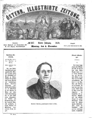 Österreichische illustrierte Zeitung Montag 4. Dezember 1854