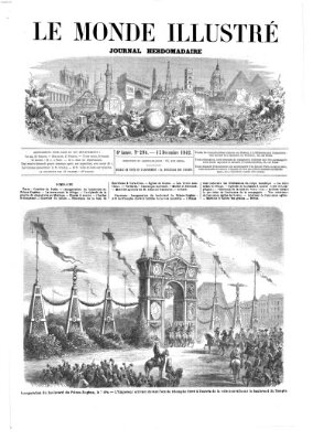 Le monde illustré Samstag 13. Dezember 1862