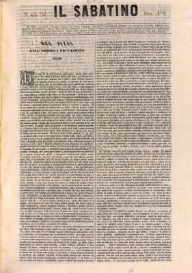 Il sabatino Samstag 21. August 1847