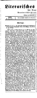 Literarisches Zentralblatt für Deutschland Samstag 4. Juni 1853