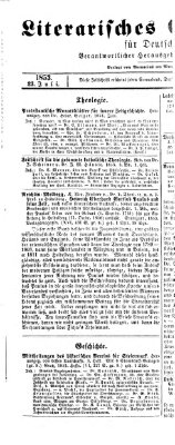 Literarisches Zentralblatt für Deutschland Samstag 23. Juli 1853