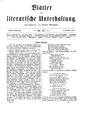 Blätter für literarische Unterhaltung Donnerstag 9. Dezember 1869