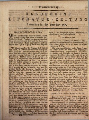 Allgemeine Literatur-Zeitung (Literarisches Zentralblatt für Deutschland) Samstag 28. Mai 1785